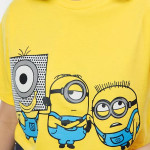 Minions Stay Weird Stay Happy Oversized Cropped T-Shirts